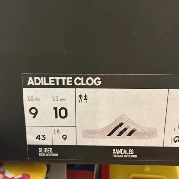 Adidas Adilette Clog Superstar sandals shoes new white black FY8970 Women’s 10 - Picture 12 of 12